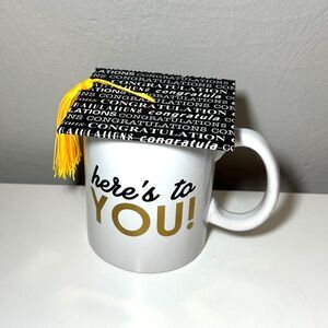 5/$25 Room Essentials Graduation Graduate Mug Here's to You! NEW